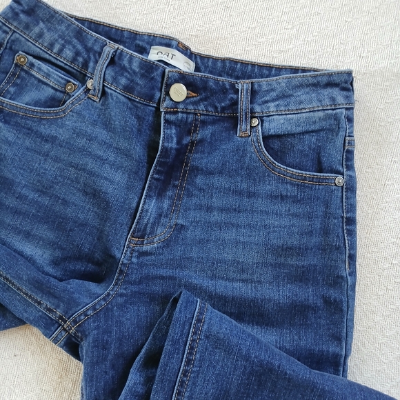 Oat New York Women's Straight Leg Jeans - Dark Blue - Picture 4 of 9